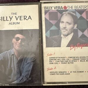 Lot of 2 vintage rare cassette tapes cassettes by Billy Vera 1986 & 1987 music